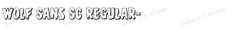 Wolf Sans SC Regular字体转换